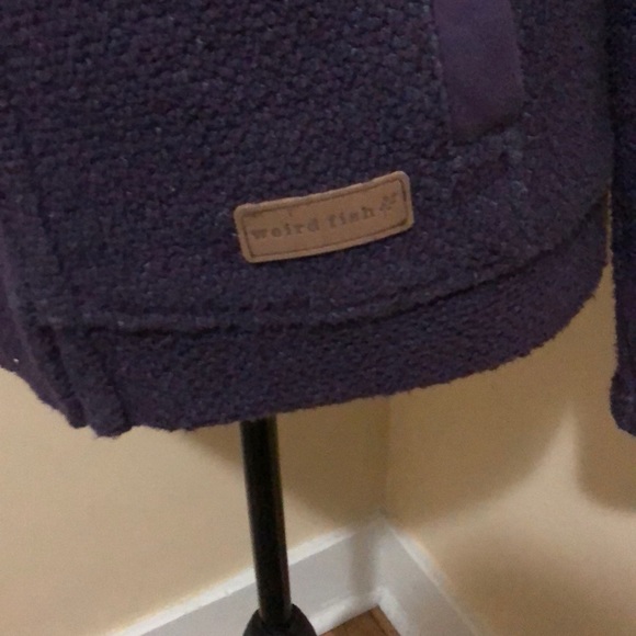 Size 10 Medium Plum zip up sweater - Picture 2 of 6